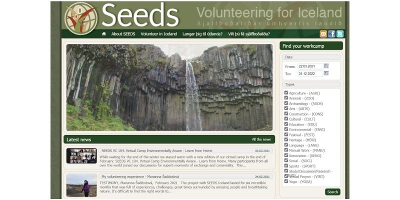 seeds volontariato in islanda 